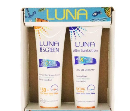 لونا صن 130مل 50 حماية عرض 2 قطعة - Luna Sunblock 130 ml SPF 50 - 2-Piece Offer