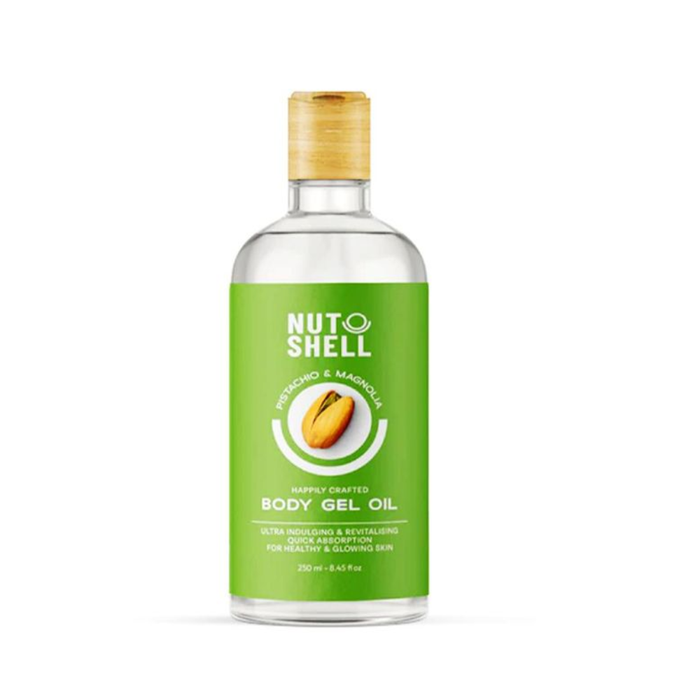 نات شيل بادي جيل اويل 250مل بستاشيو و مجنوليا - Nut shell Body Gel Oil 250ml - Pistachio & Magnolia