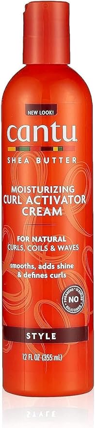 كانتو كريم كيرلي اكتيفيتور 355مل كبار - Cantu Shea Butter for Natural Hair Moisturizing Cream - 355ml