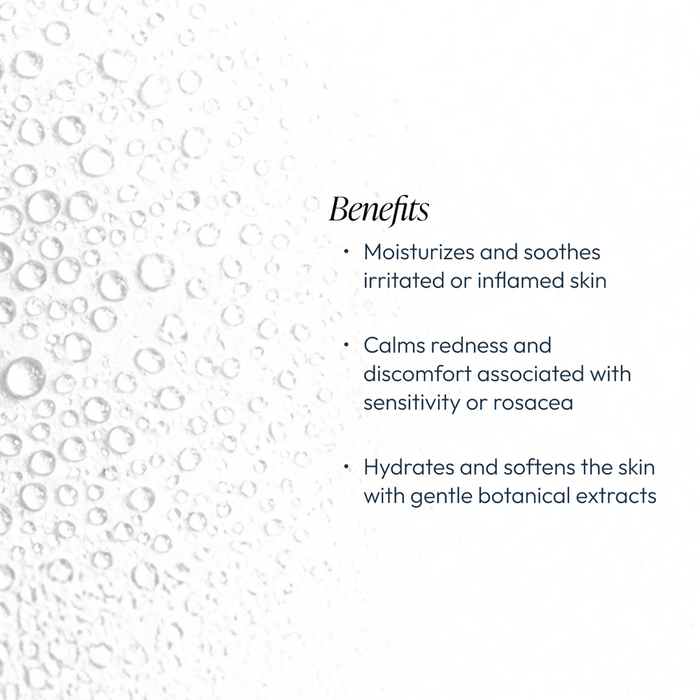Benefits of Aloe & Calendula Calming Mist | Circadia include moisturizing and soothing irritated skin, calming redness linked to sensitivity or rosacea, and hydrating with gentle botanical extracts.