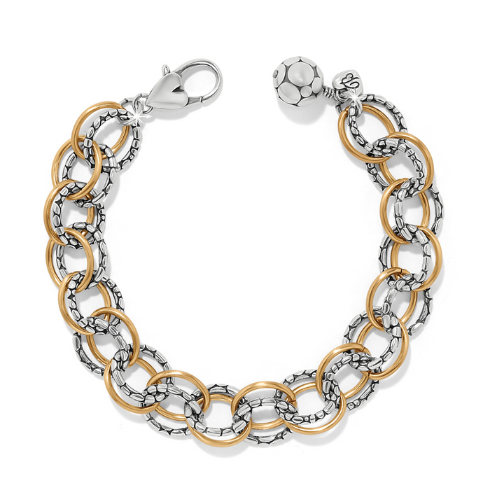 Brighton - Pebble Link Two Tone Bracelet