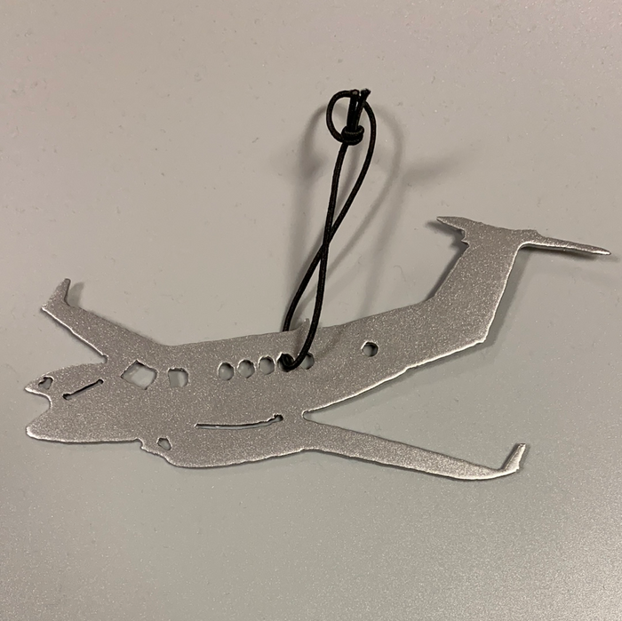 C-12 Huron Airplane Ornament - Metal