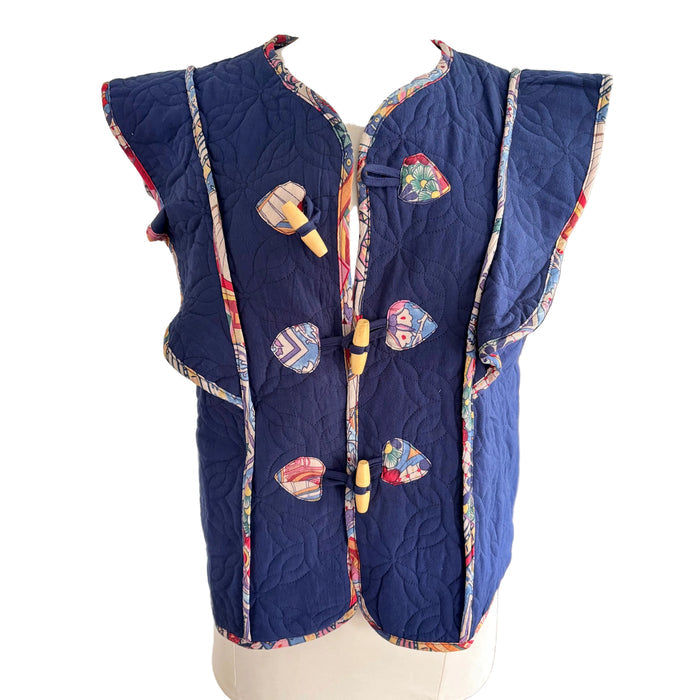 CC Merci Navy Quilt Vest