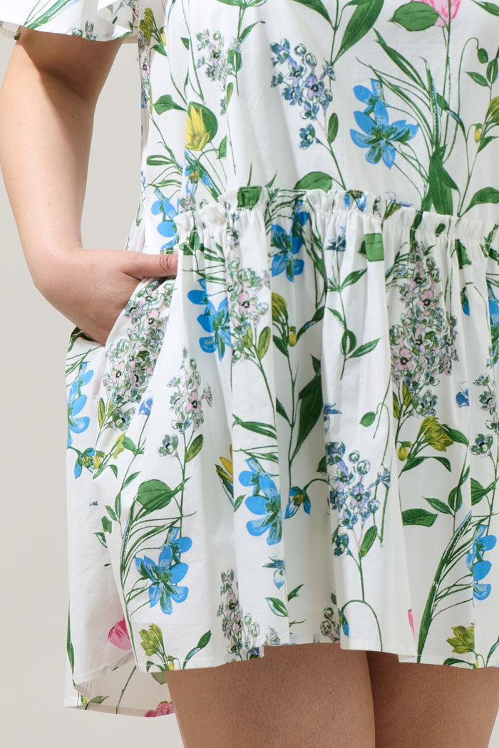 Clove Garden Floral Rock A By Trapeze Mini Dress Curve