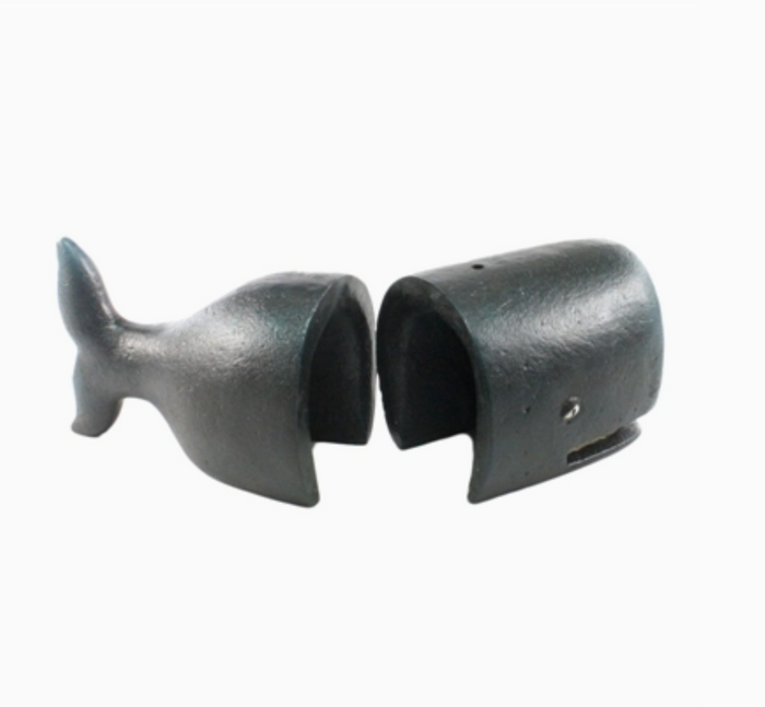 D Whale Bookends Pair - Cast Iron