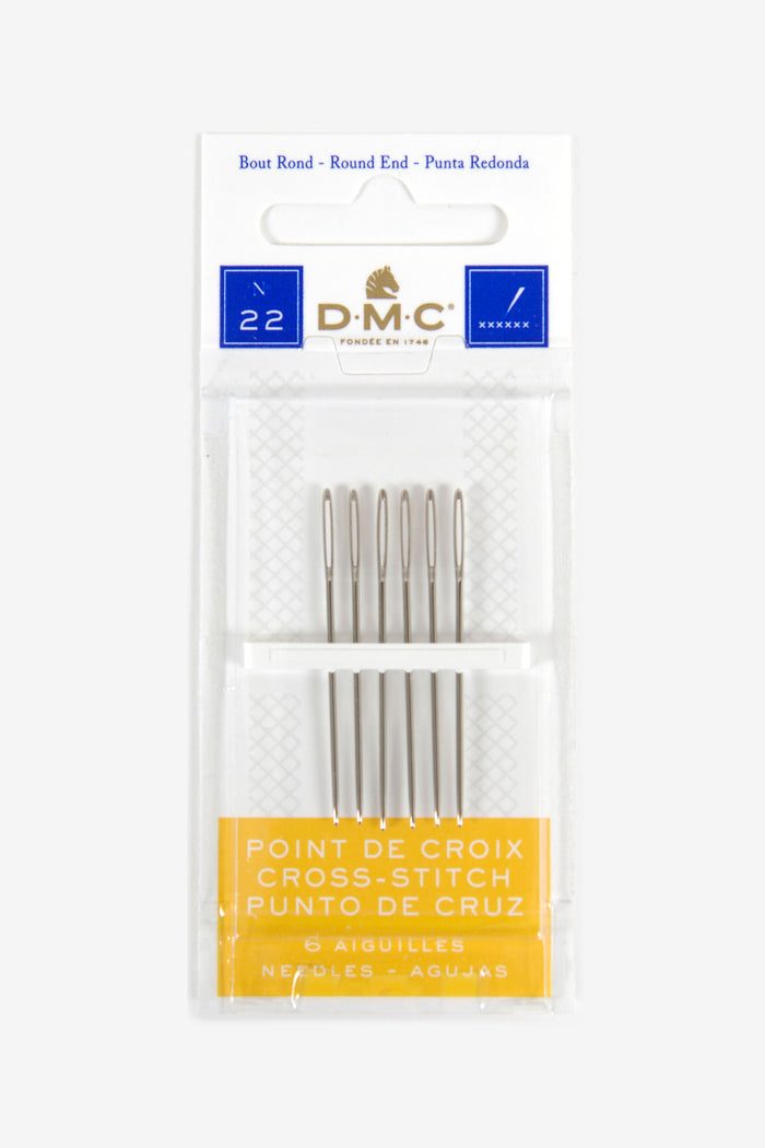 Fabriques DMC: Premium Cross Stitch Needles, Size 22 - 24, Pack of 6