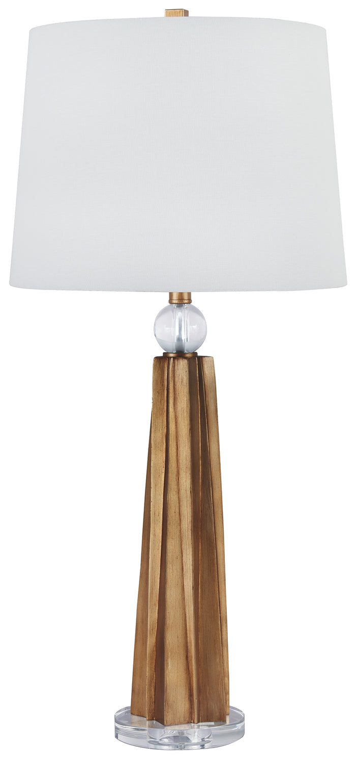 Engla L235024 Antique Gold Finish Poly Table Lamp 2CN