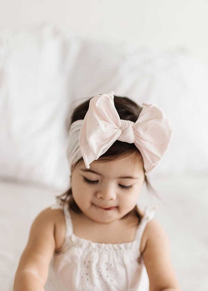 Fab Bow Headband - Ballet Pink