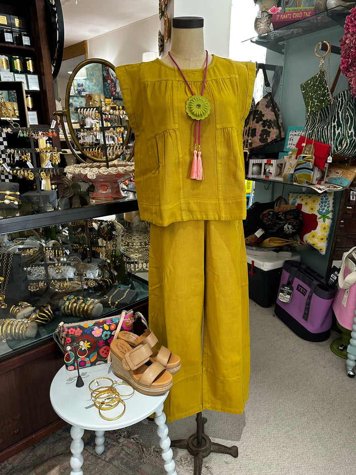 Ivy Jane PANT BARREL OCHRE
