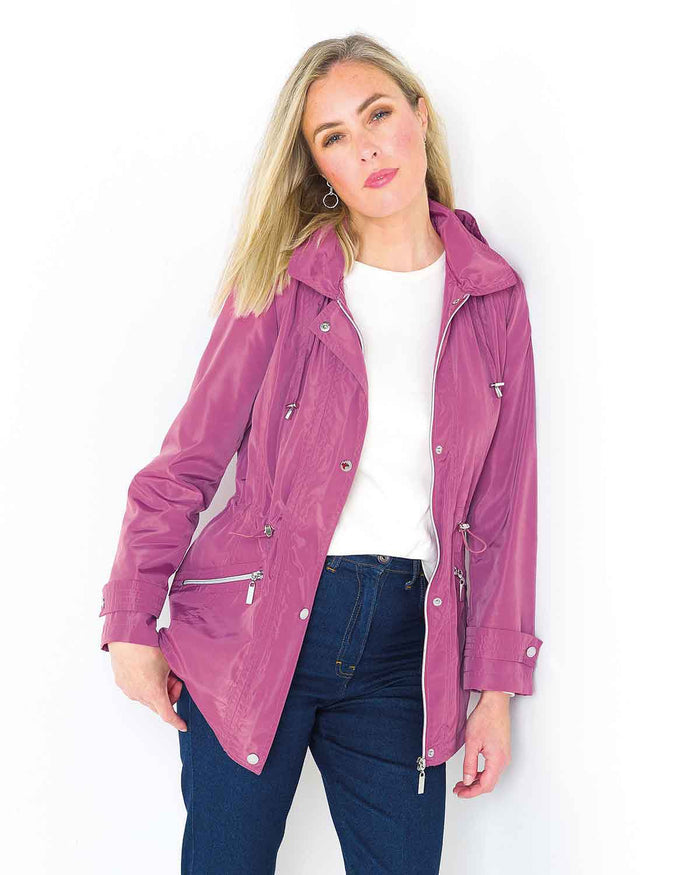 Kaitlyn Pink Showerproof Coat - The Classic Boutique