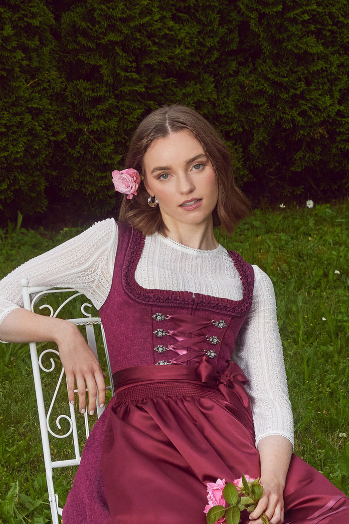 Kruger Thialda Mini Dirndl, Red — 50cm 2pc Set
