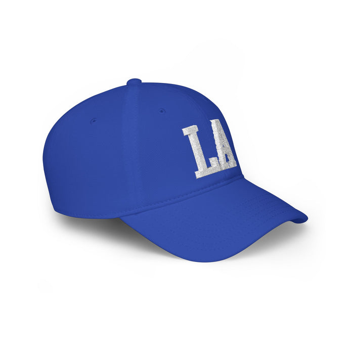 LA Chenille Patch Baseball Hat – Retro Los Angeles Low Profile Baseball Cap | Teesrus716