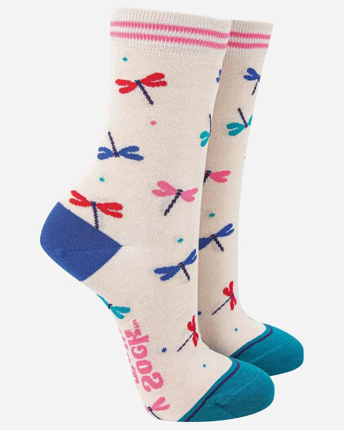 Ladies Bamboo-Rich Socks - Dragonfly