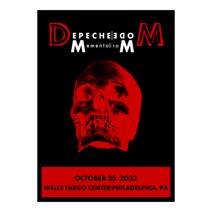 Memento Mori Tour 2023 Philadelphia Screen Print Poster Limited Edition