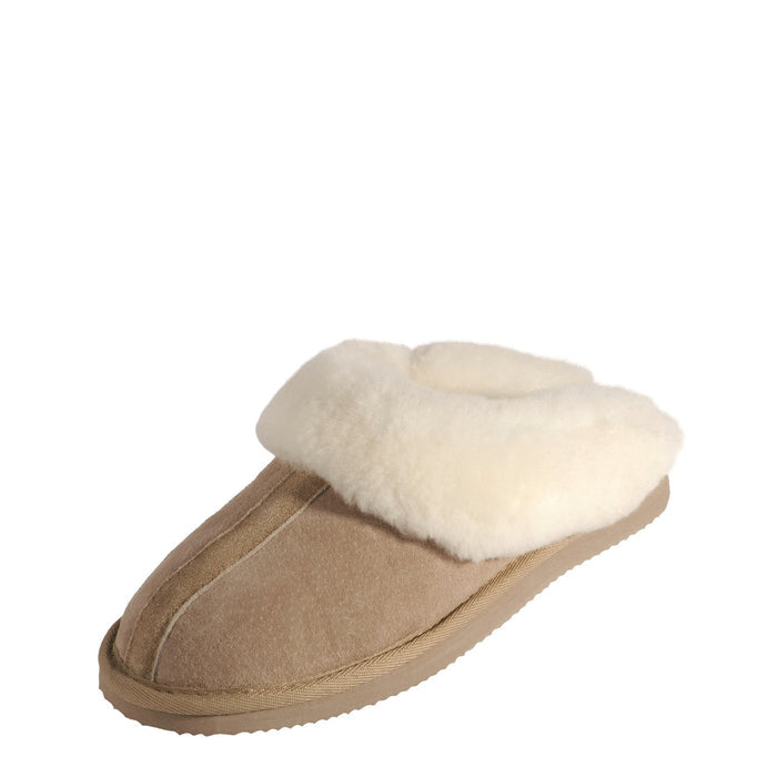 Mi Woolies - Te Anau Sheepskin Slide Slipper in the colour Tan