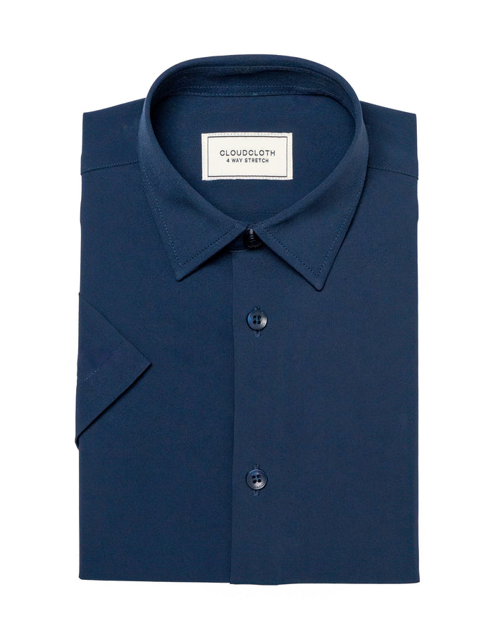MSH9801 Navy 4Way Stretch Shirt. Available in 17 Colors!