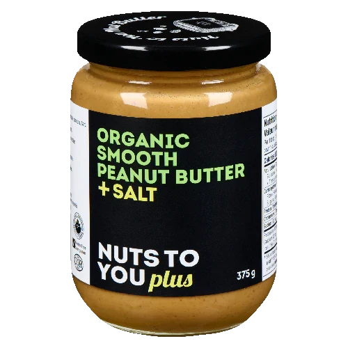 Nuts To You: Organic Smooth Peanut Butter + Salt