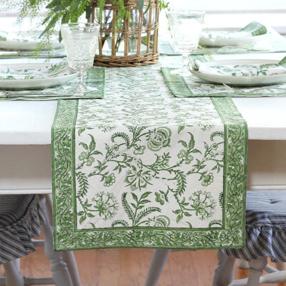 PAR Table Runner Lilibet Green