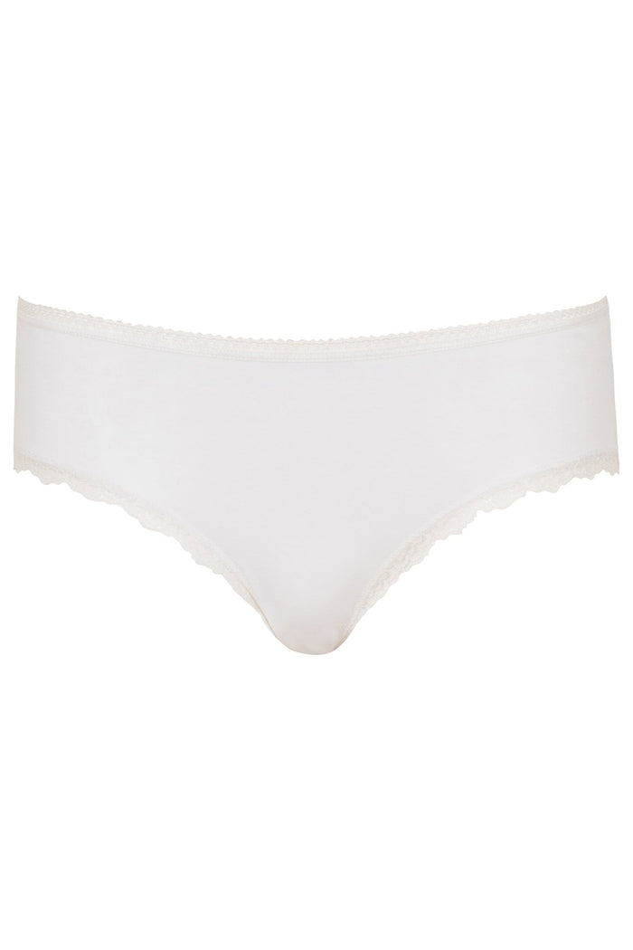 People Tree - White Lace Hipster - Culotte Blanche Dentelles-Sous-Vêtements-U378UU.WH1