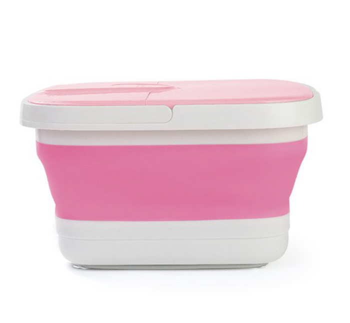 Pink collapsable All in one foot spa bath