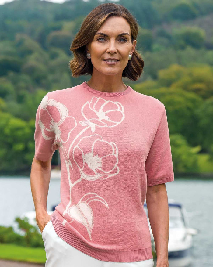 Pippa Pure Cotton Top - Bouquet - Country Collection