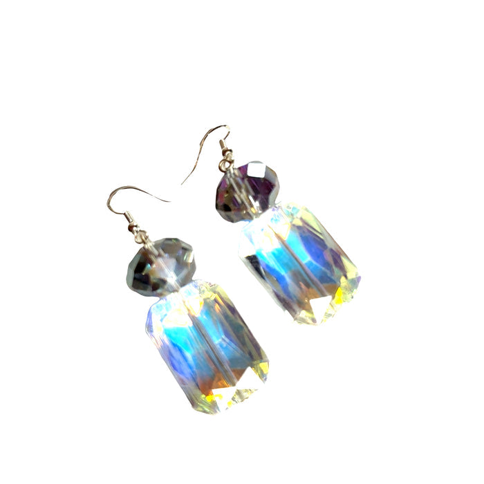 Style the Purple Turquoise Crystal Drop Earring exclusively at Born To Glam