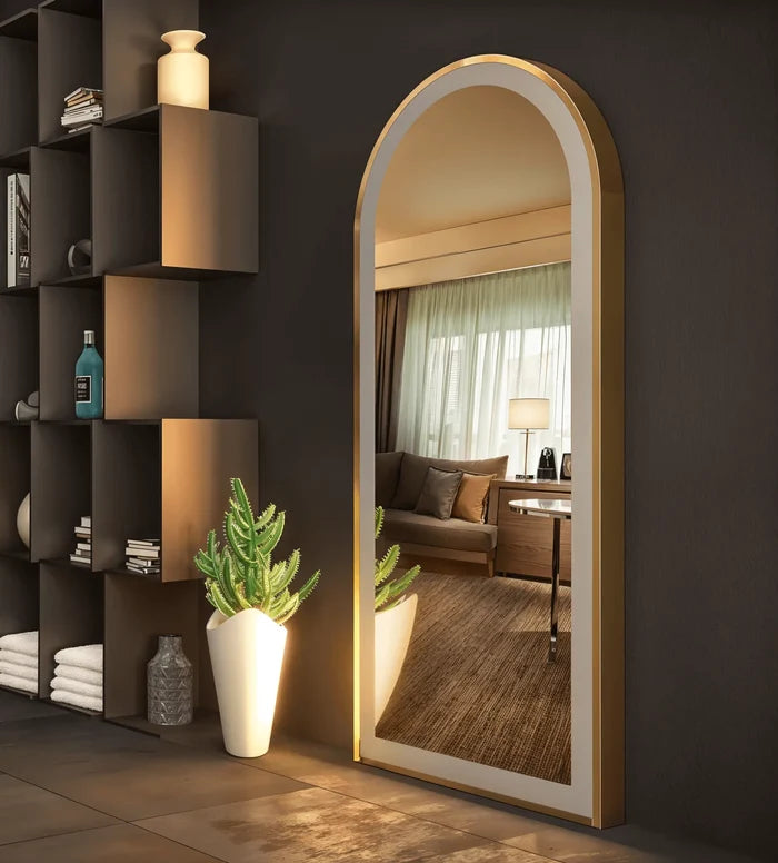 Stainless Steel Metal Frame Mirror | Buy Online India - Glazonoid
