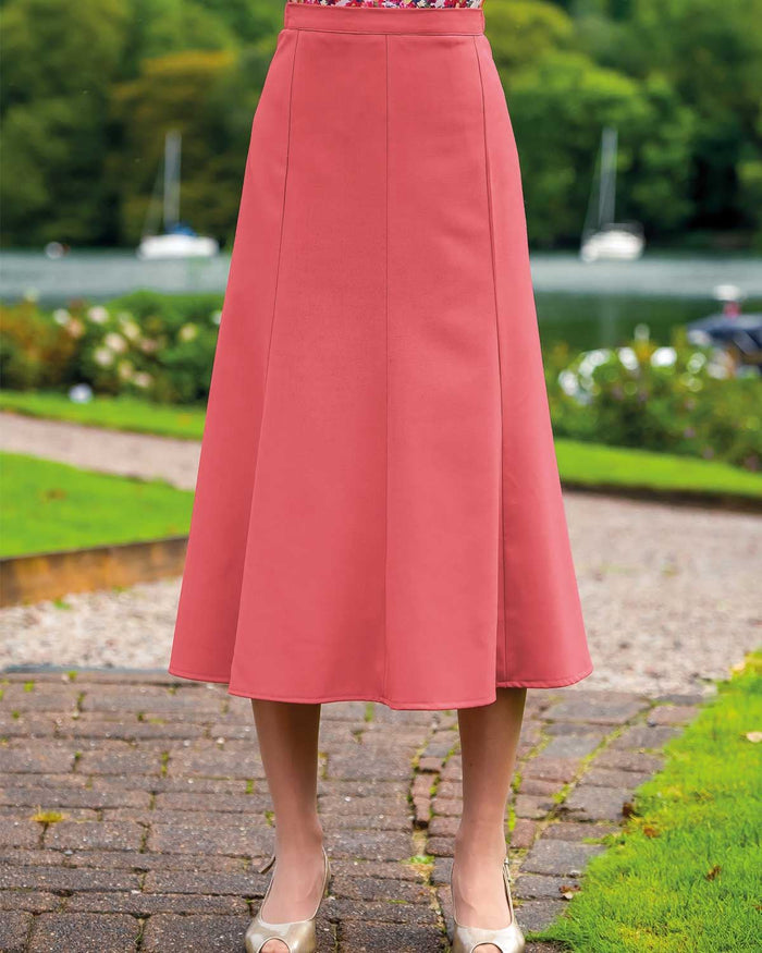 Sandown Skirt - Coral - Country Collection