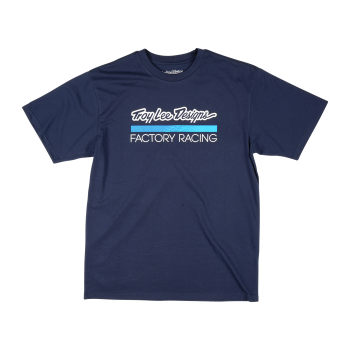 Short Sleeve Tee Troy Lee Designs Factory Racing Navy / Blue