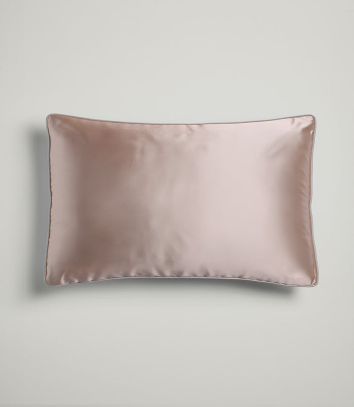 SilkLiving Signature Puresilk Pillowslip - 100% mulberry silk in Dusky Pink