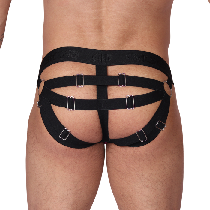 Spectrum Fuchsia Jockstrap vista posterior de Gigo Underwear