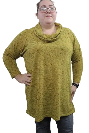 Stretch Cowl Necked Top