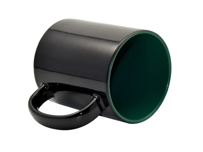Sublimation 11oz Black Color Changing mug (Inner Green)