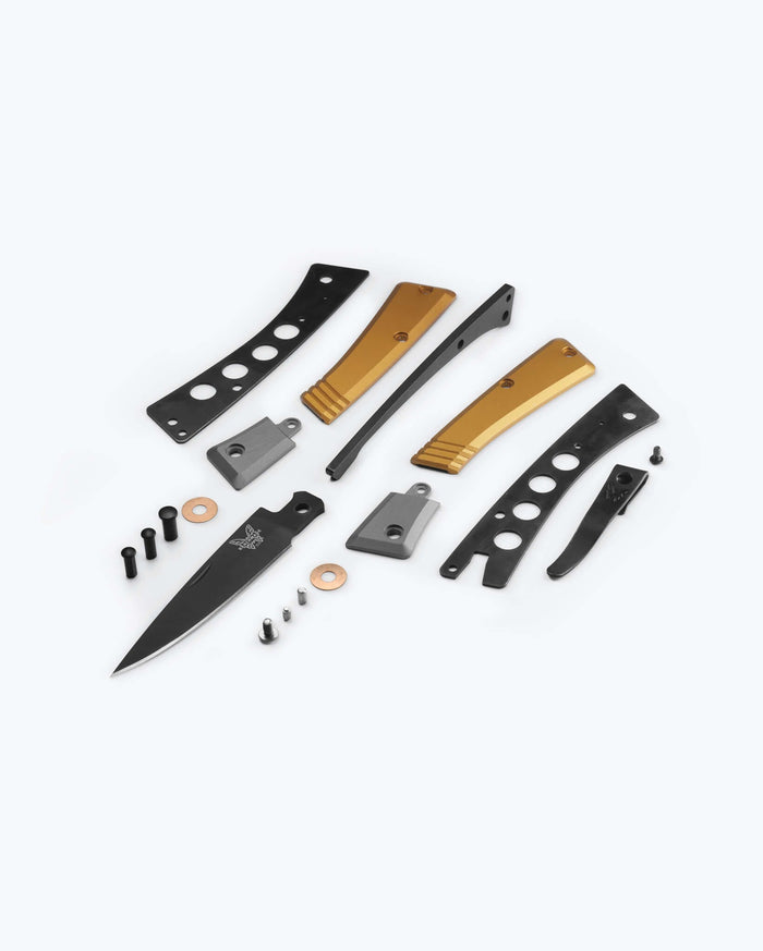 Successor™ Burnt Brass Aluminum - Exploded Components View | Benchmade Knife Co.