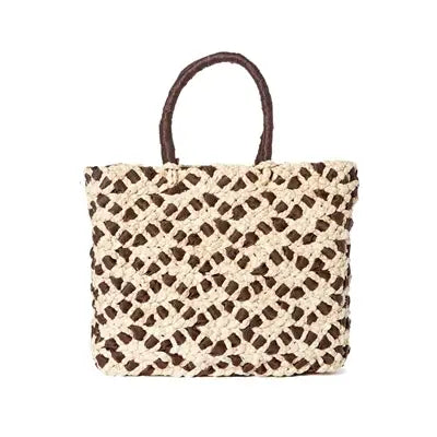 TL DNMC Handwoven Straw Bag