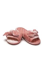 Velvet Bow Detail Slipper