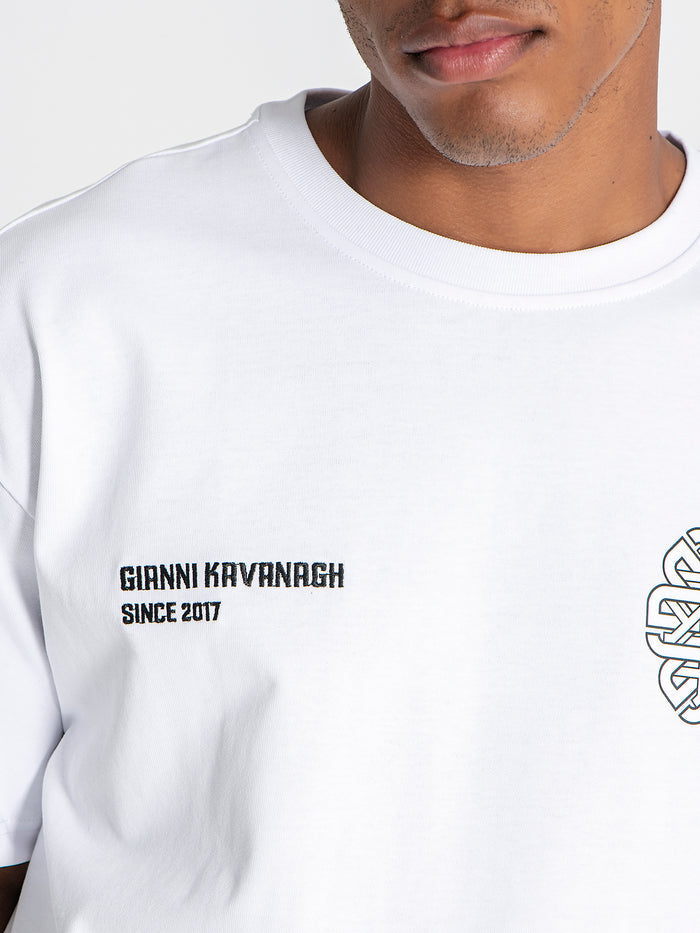 t-shirts / White Structure Tee