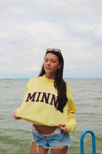 Yellow Minne Mock Neck