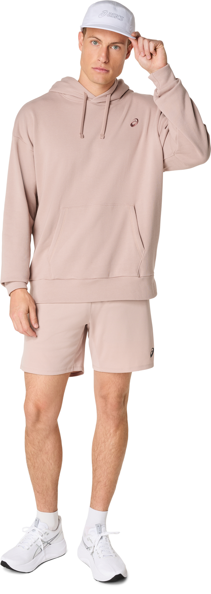 10 Mile ASICS Sweat Relaxed Pullover Hoodie - Fawn (Unisex Sizing)