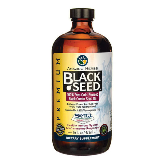 Amazing Herbs 100percent Pure Cold-Pressed Black Cumin Seed Oil_1