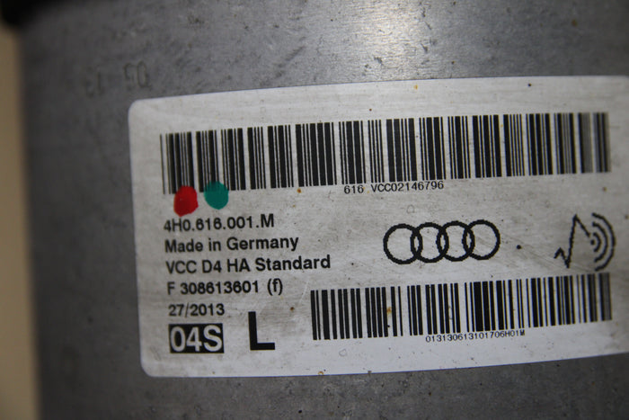 11-14 Audi A8 Quattro Rear Driver LH Side Air Shock Strut Assembly 4H0 616 001 M