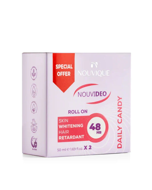 نوفيك رول اون نوفي ديو 1+1 كاندي 50مل - Nouvique Nouvideo Roll On Candy 2X50ML (Kit)