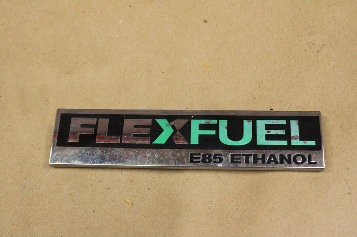 2007-2014 Cadillac Escalade FlexFuel Chrome Emblem Nameplate Set OEM Lettering