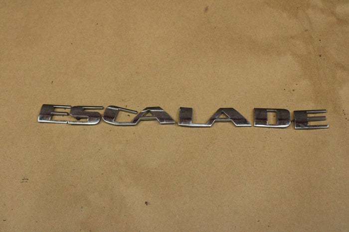 2007-2014 Cadillac Escalade FlexFuel Chrome Emblem Nameplate Set OEM Lettering