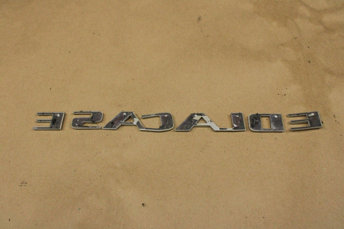 2007-2014 Cadillac Escalade FlexFuel Chrome Emblem Nameplate Set OEM Lettering