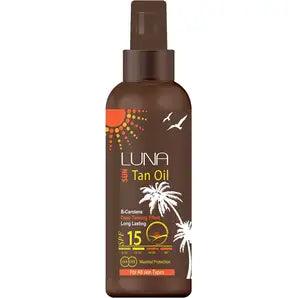لونا صن تان اويل 200مل اس بي اف 15 سبراي  - Luna Tanning Oil Spray 200 ml - SPF 15