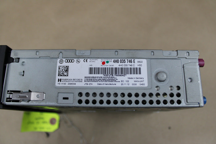 2012-2014 Audi S8 A8 OEM MMI Multimedia CD Player SD1 SD2 SIM Control Unit