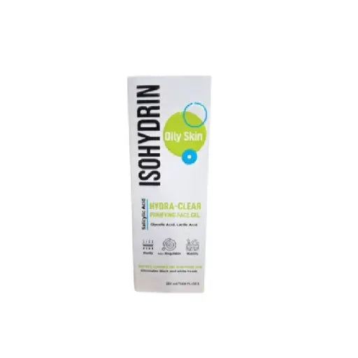 ايزو هيدرين هيدرا كلير جيل للوجه 50مل - Isohydrin Oily Skin Hydra-Clear Purifying Face Gel