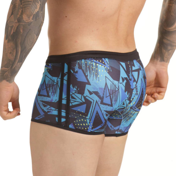 Abstract Swim Trunk vista posterior de Gigo Underwear