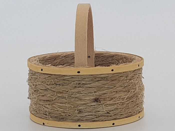 Al Chandronnait – Round Rope Basket with Wooden Handle